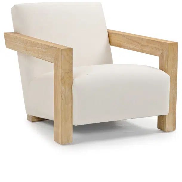 29.5" W Linen Textured Fabric Accent Chair | Wayfair North America