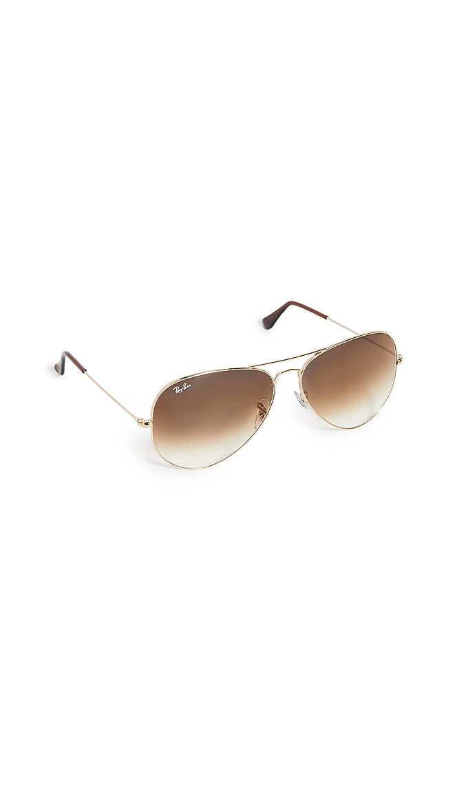 RB3025 Oversized Classic Aviator Gradient Sunglasses | Shopbop