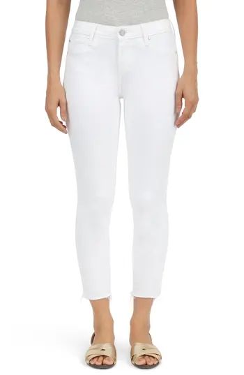 Women's Articles Of Society Katie Crop Skinny Jeans, Size 24 - White | Nordstrom