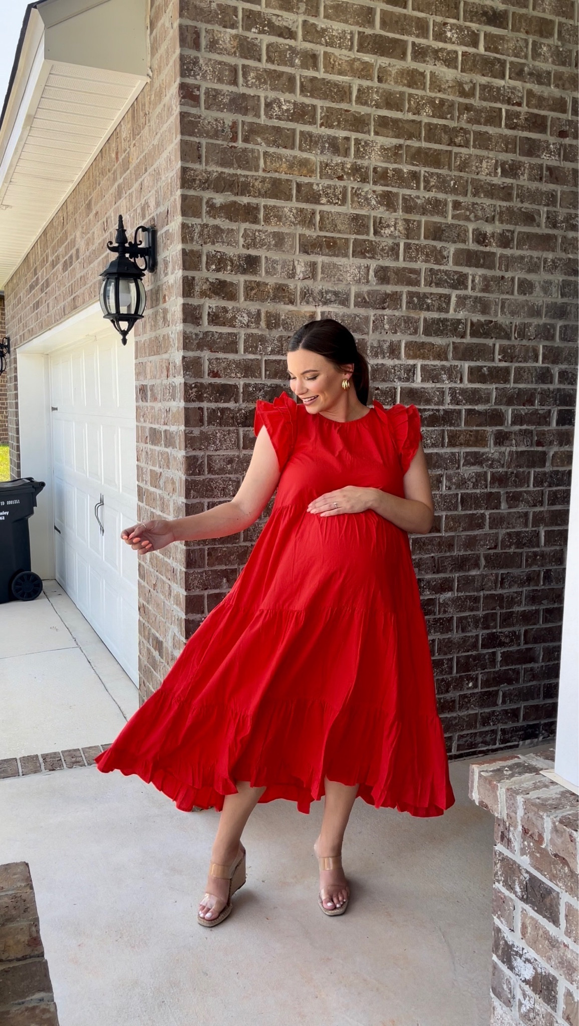red dress / summer dress / wedding guest / baby shower / bump friendly / maternity 

Wearing small! 

#LTKbump #LTKunder100 #LTKstyletip