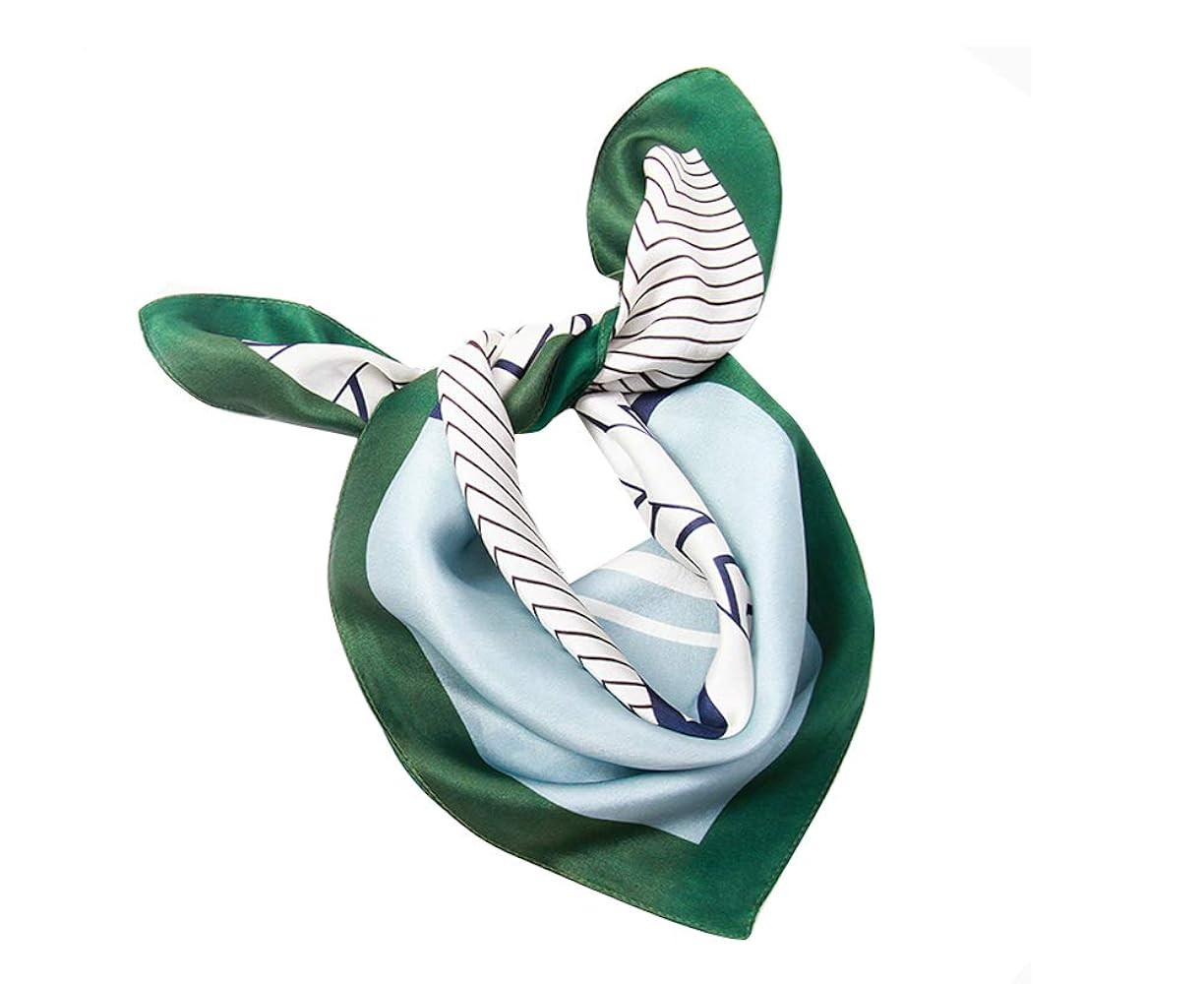 MEISEE Mulberry Silk Scarfs Women Small Square Scarf 21" x 21" Breathable Lightweight Neckerchief... | Amazon (US)