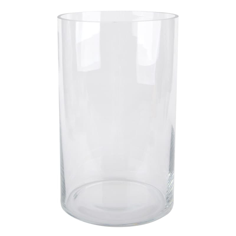 Clear Glass Cylinder Vase, 10" | At Home