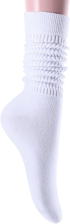Zmart Novelty Slouch Socks For Women, Scrunch Socks For Girls, Cotton Long Tall Tube Socks | Amazon (US)