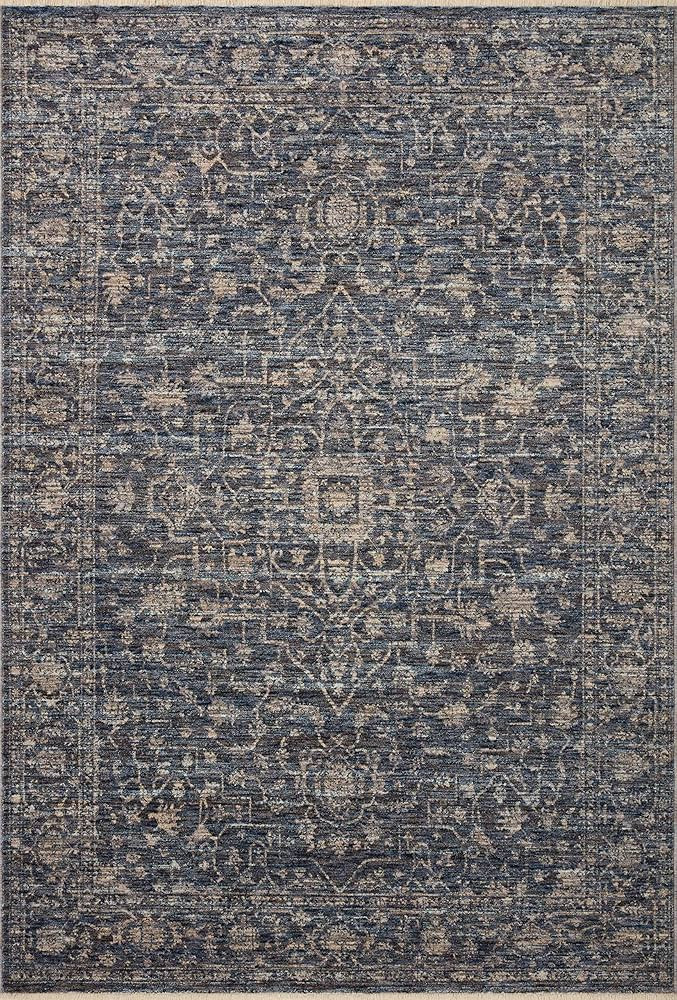 Loloi II Sorrento Collection SOR-01 Midnight/Natural 2'-7" x 8'-0" Runner Rug | Amazon (US)