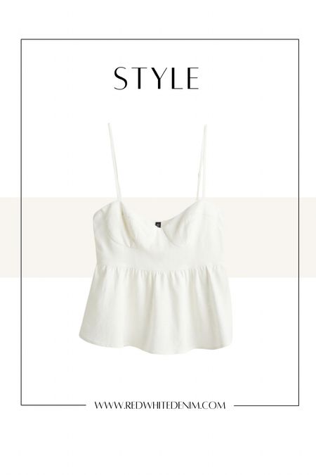 Ivory Linen Peplum Top under $20!

I sized up to a medium. If smaller chested stock to your TTS.