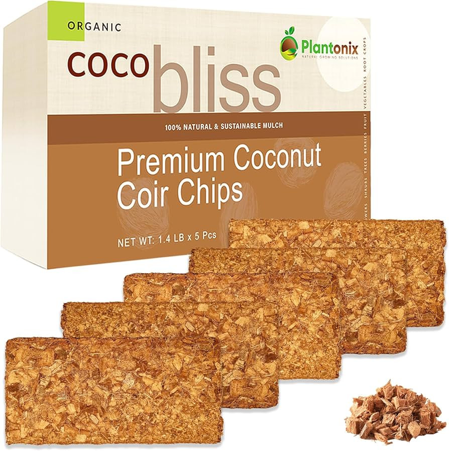 Coco Chips 650gm Bricks (5-Pack) - Organic Coco Chips for Plants - Compressed Coconut Husk Bricks... | Amazon (US)
