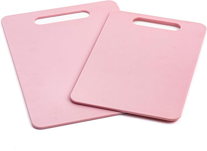 GreenLife 2 Piece Cutting Board Kitchen Set, Dishwasher Safe, Extra Durable, Soft Pink | Amazon (US)