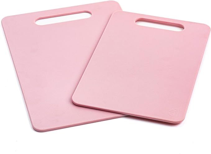 GreenLife 2 Piece Cutting Board Kitchen Set, Dishwasher Safe, Extra Durable, Soft Pink | Amazon (US)