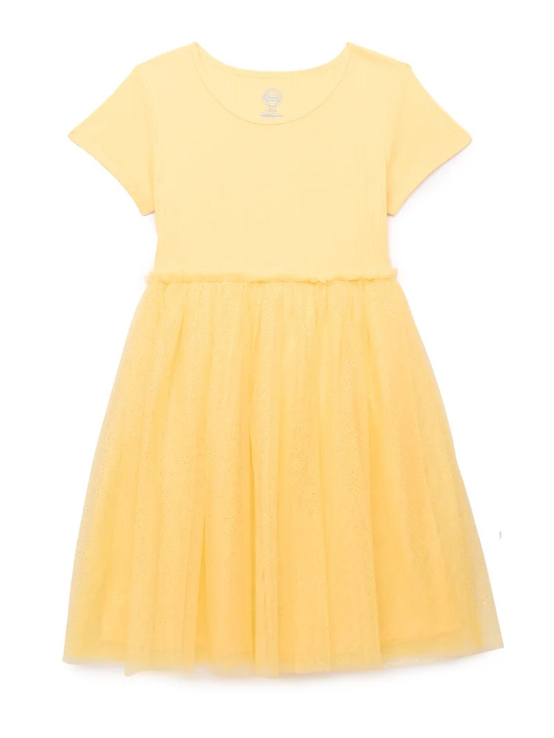 Wonder Nation Girls Short Sleeve Tutu Dress, Sizes 4-18 & Plus | Walmart (US)