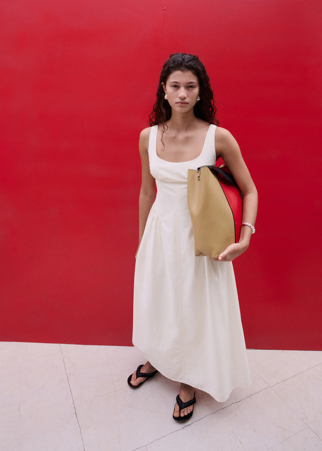 Midi A-line dress with ruching | MANGO (UK)