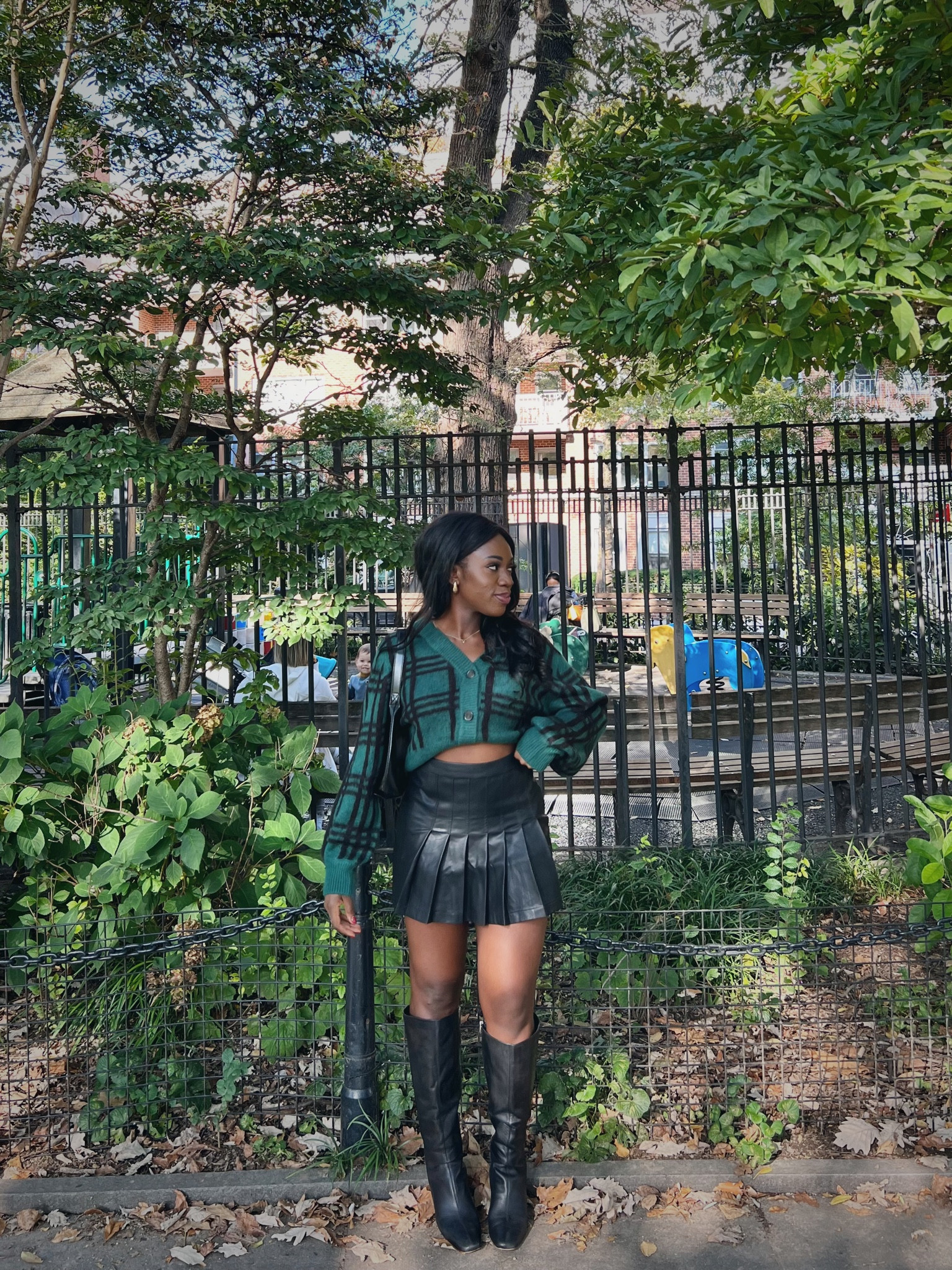 Outfit inspo, fall outfit, cardigan, ootd, fall outfit, leather skirt, knee high boots, mini skirt #LTKHolidaySale

#LTKfindsunder100 #LTKSeasonal #LTKworkwear