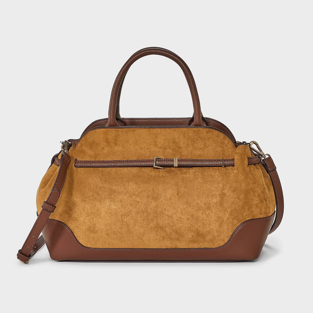 Belted Satchel Handbag - A New Day™ Brown | Target