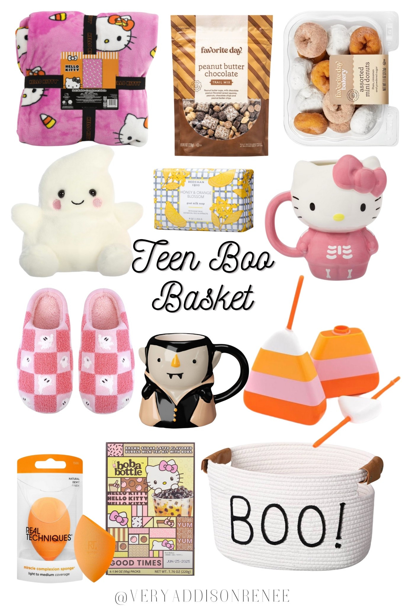 Teen Boo Basket Ideas 👻 | Hello Kitty Halloween Gift Basket 

This pink + cozy boo basket is the perfect Halloween 2025 gift idea for teens, tweens, or besties. It’s fun, aesthetic, and packed with affordable Target finds and seasonal treats that make spooky season extra special!

#LTKU #LTKFindsUnder50 #LTKKids
