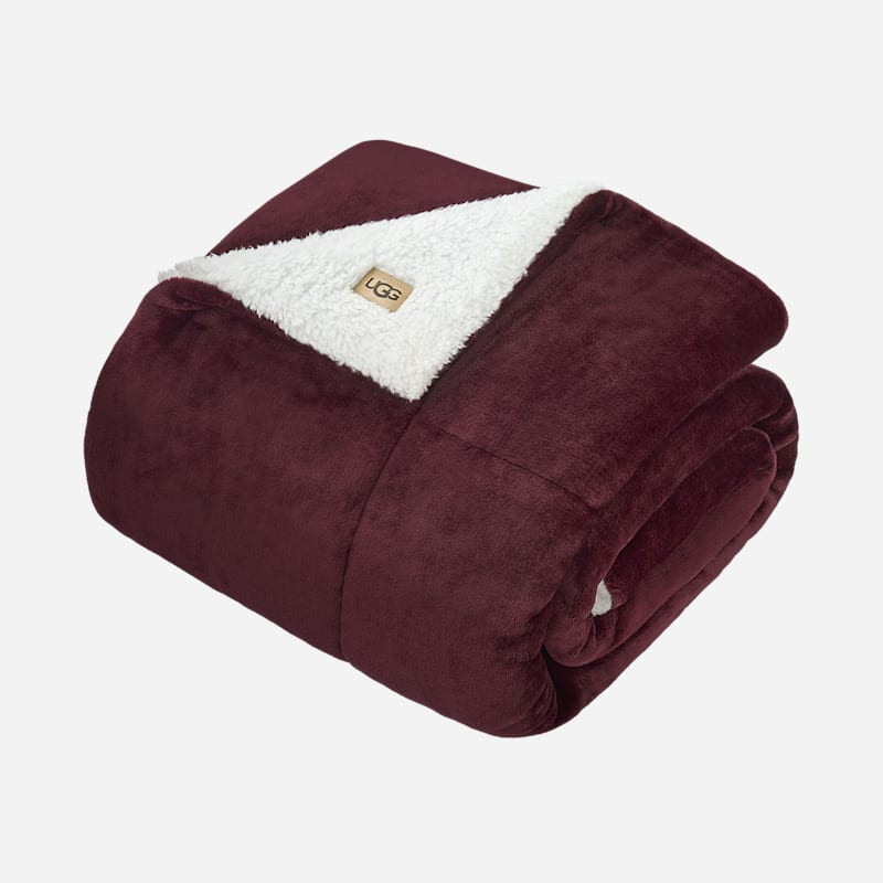 UGG® Avery Throw 50" x 70" Polyester Blankets in Wild Grape | UGG (US)