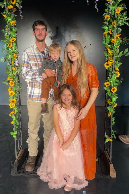 Fall family outfits Amazon finds! Wearing a size small in this dress bump friendly 18 weeks 🫶🏼

#LTKbump #LTKSeasonal #LTKwedding