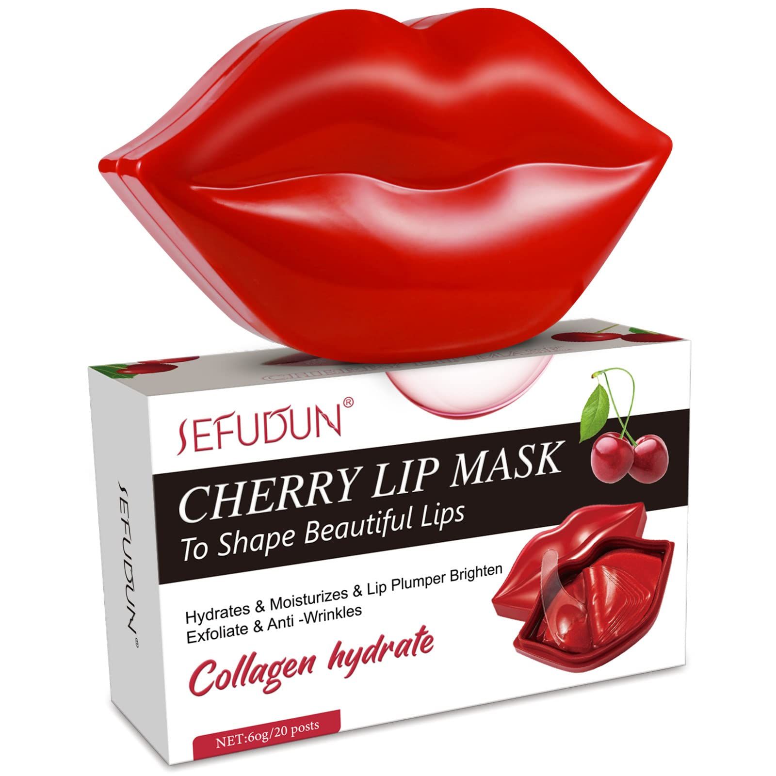 Lip Mask 20 Pcs Moisturizing Lip Mask for Lip Plumper Anti-Wrinkle, Anti-Aging, Hydrates & Moistu... | Amazon (CA)
