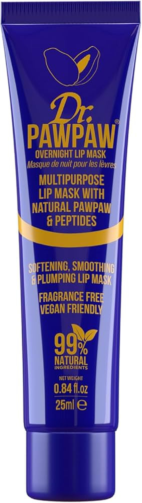 Dr.PAWPAW Overnight Lip Mask - Multi-Purpose Balm, Natural Pawpaw & Peptides Smooth Skin, Cracked... | Amazon (US)