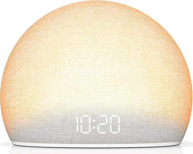 HOUSBAY Sunrise Alarm Clock, White Noise Sound Machine for Bedroom | Natural Wake-Up Light with G... | Amazon (US)