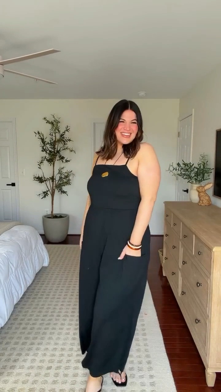 Midsize spring outfit idea! 

Jumpsuit - size xxl 
Sandals - 9.5

#LTKootd #LTKMidsize #LTKTall