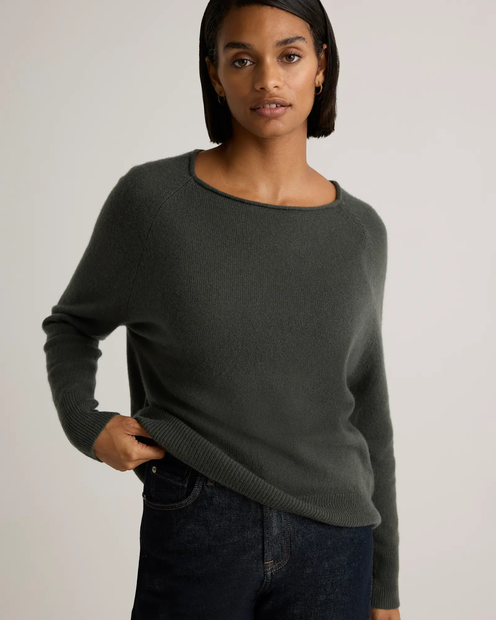 Mongolian Cashmere Boatneck Sweater | Quince