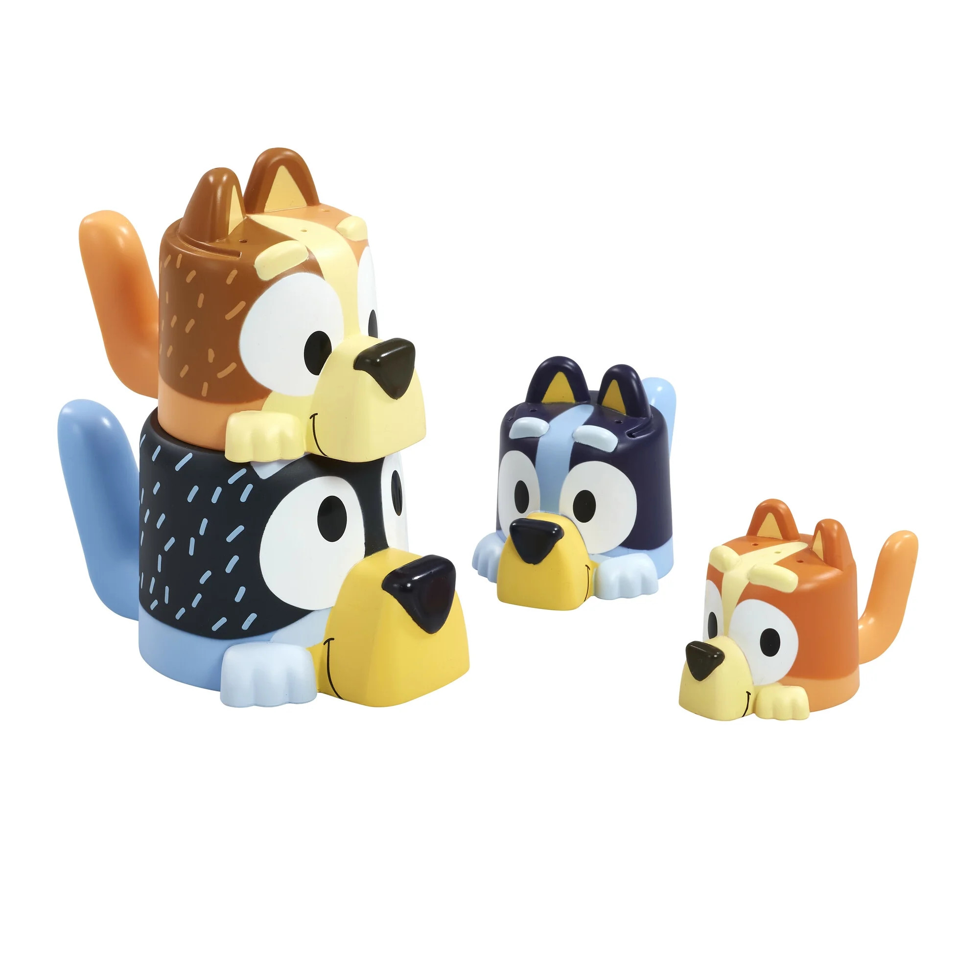 Toomies Bluey's Family Pourers - Including Chilli, Bandit, Bingo, and Bluey - Nesting and Stackin... | Walmart (US)