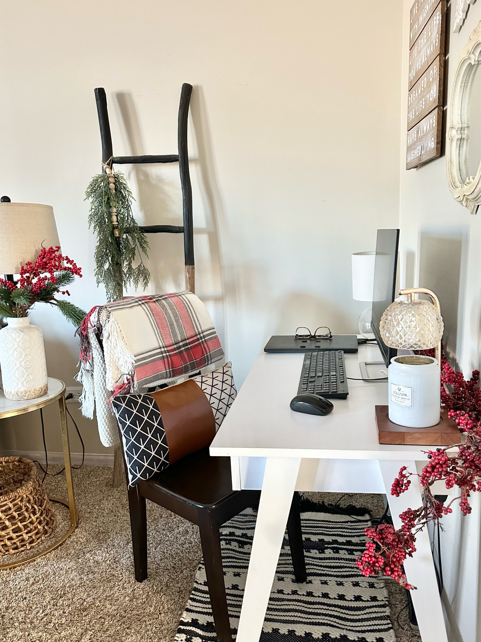 Vacation is coming to an end!
Work station
Desk
Work from home 
Blanket
Candles

#LTKHome #LTKSaleAlert #LTKFindsUnder100