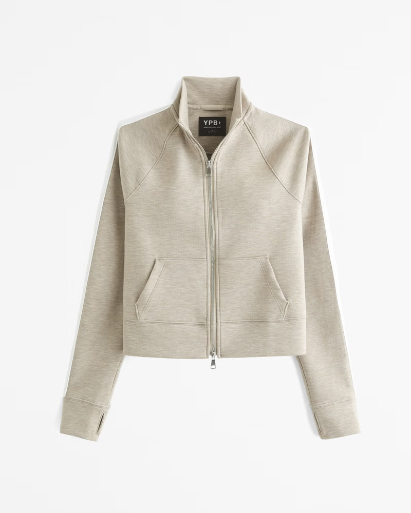 Women's YPB neoKNIT Mockneck Full-Zip | Women's Tops | Abercrombie.com | Abercrombie & Fitch (US)