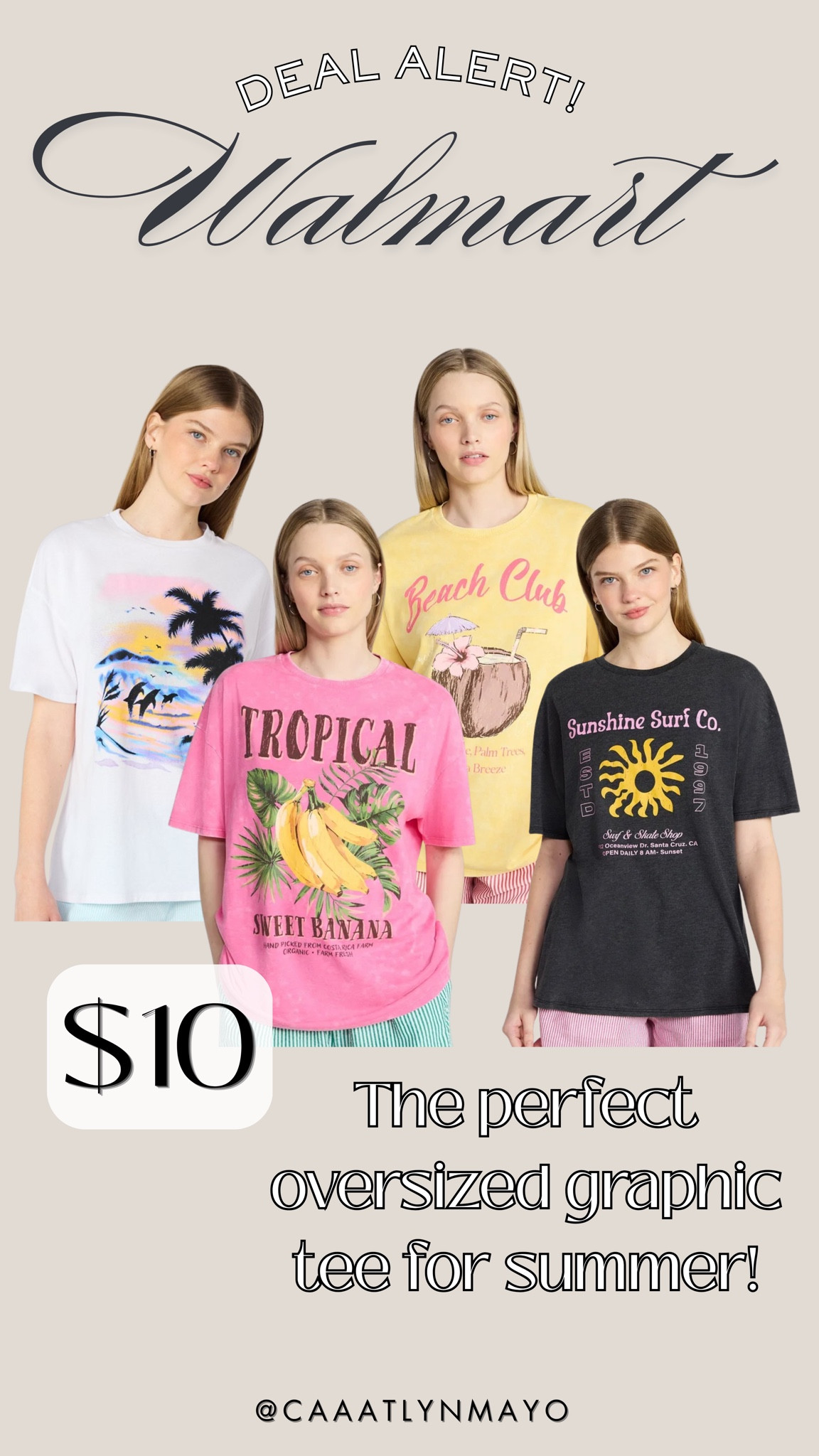 These $10 oversized boyfriend graphic tees are a must for a throw on & go outfit! Pair it with some cute shorts!!

#LTKgrwm #LTKootd #LTKSeasonal