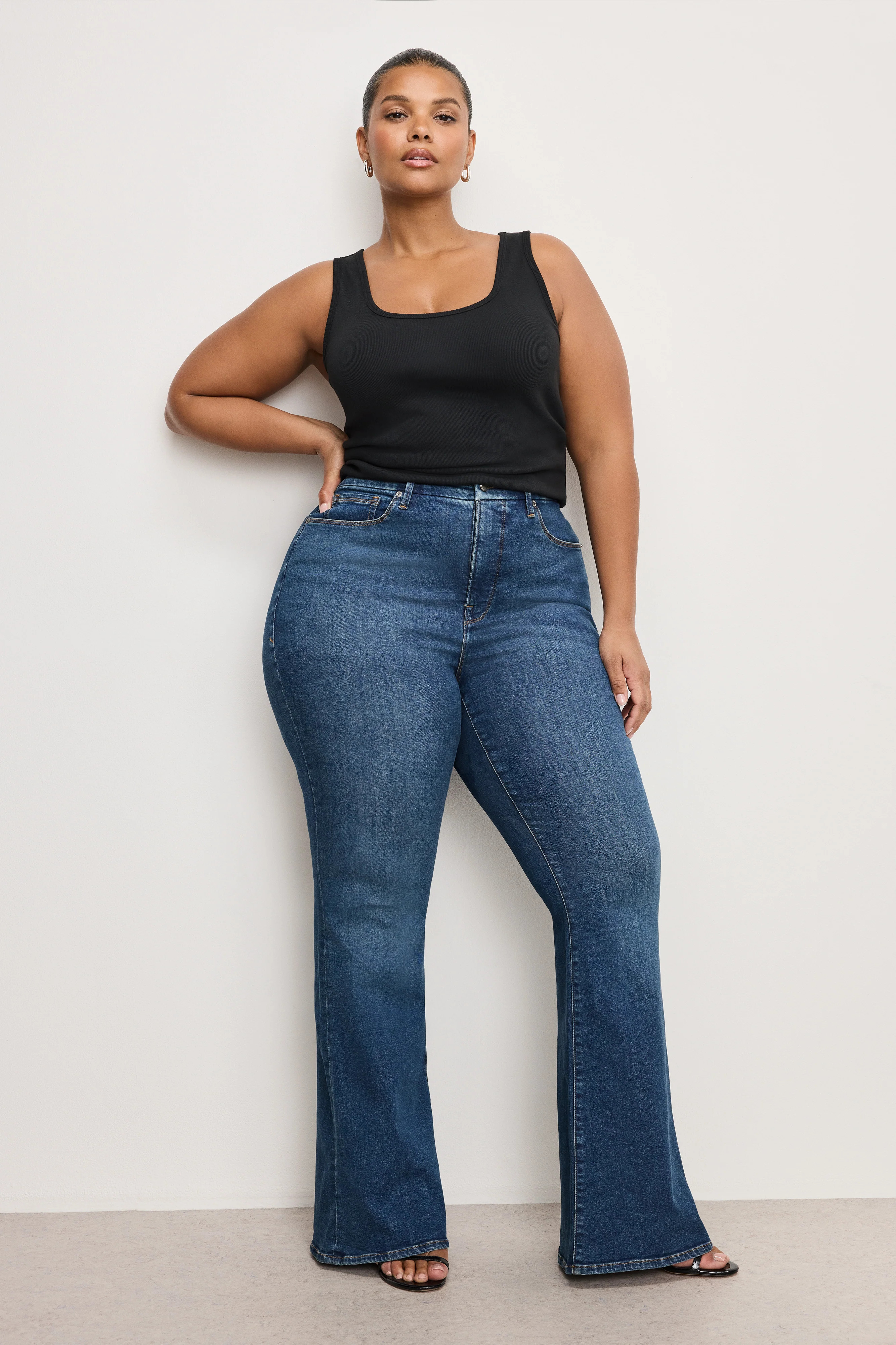 GOOD LEGS FLARE JEANS | BLUE004 - GOOD AMERICAN | Good American