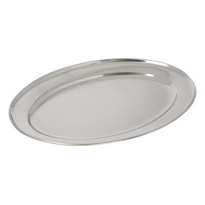 Winco Oval Platter, Stainless Steel, 14" | Target
