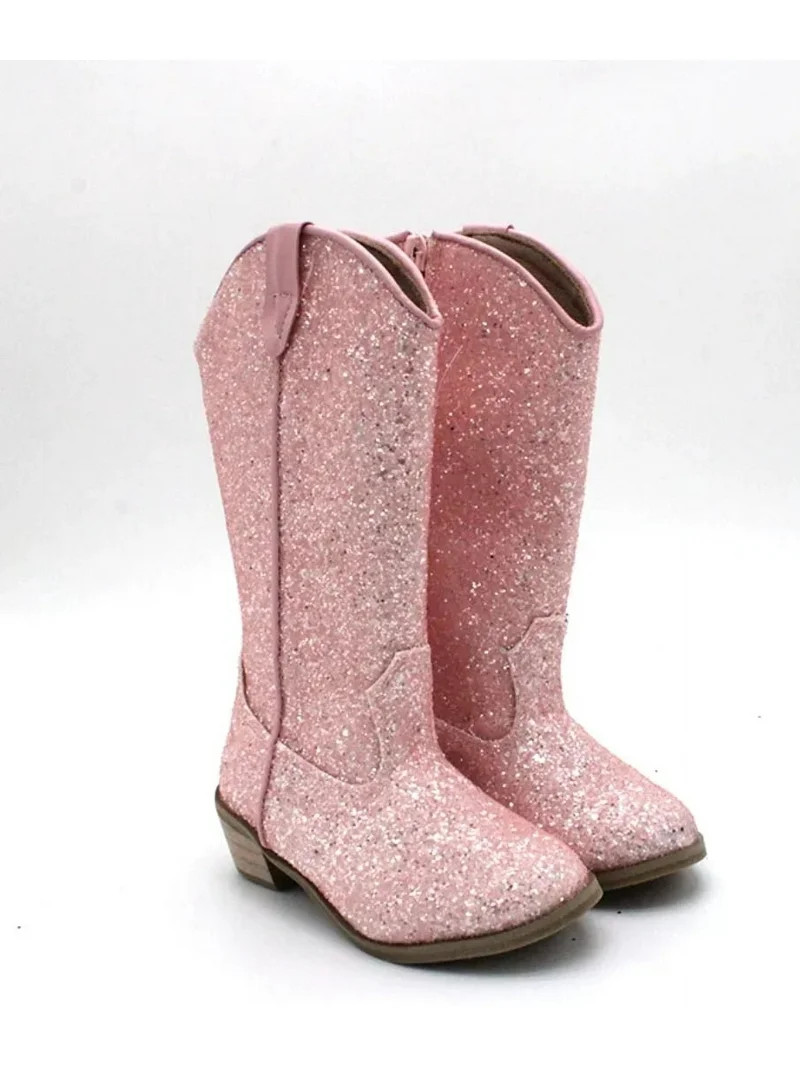 Taylor Glitter Cowgirl Western Boots Girls, Pink Size 13 - Walmart.com | Walmart (US)