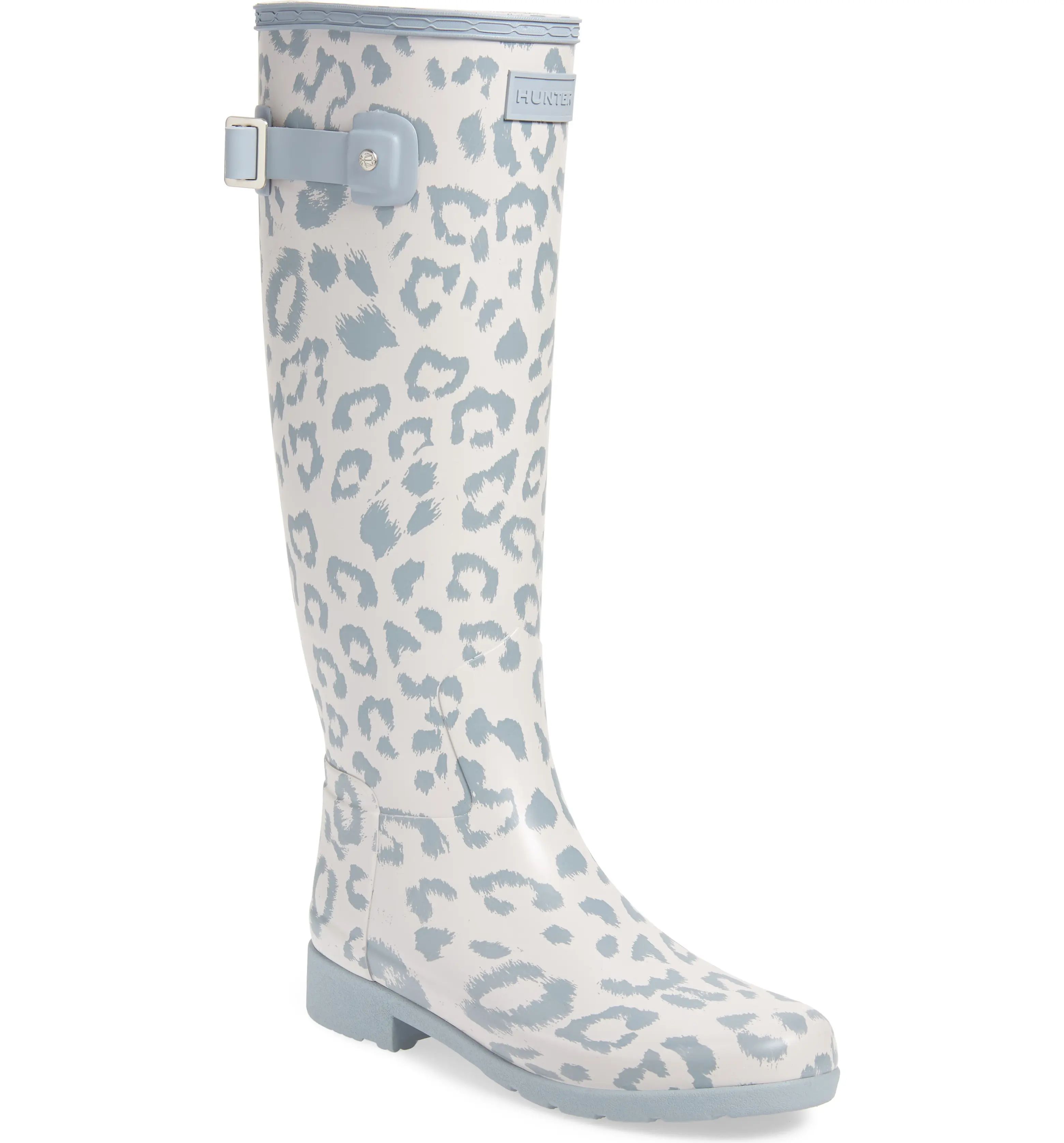 Original Leopard Print Refined Tall Waterproof Rain Boot | Nordstrom