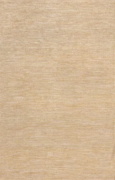 Beige Cotton Solid Area Rug | Rugs USA