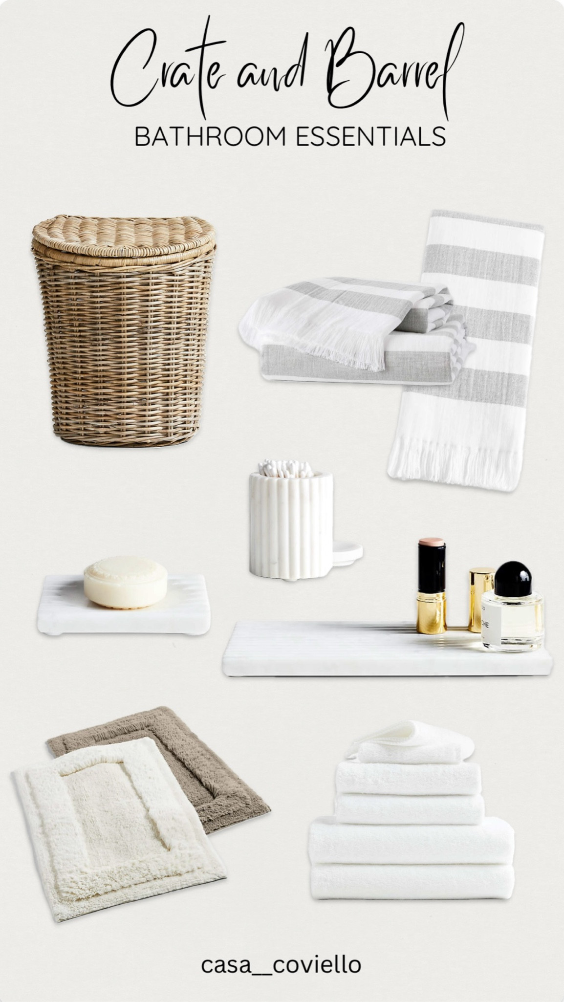 Crate & Barrel bathroom essentials - neutral style for a clean & minimalist look 🤍🩶🤎

#LTKFindsUnder100 #LTKHome