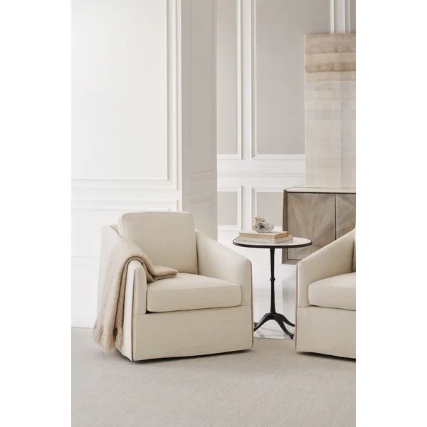 Caracole Upholstery 31.5'' Wide Swivel Down Cushion Armchair | Wayfair North America