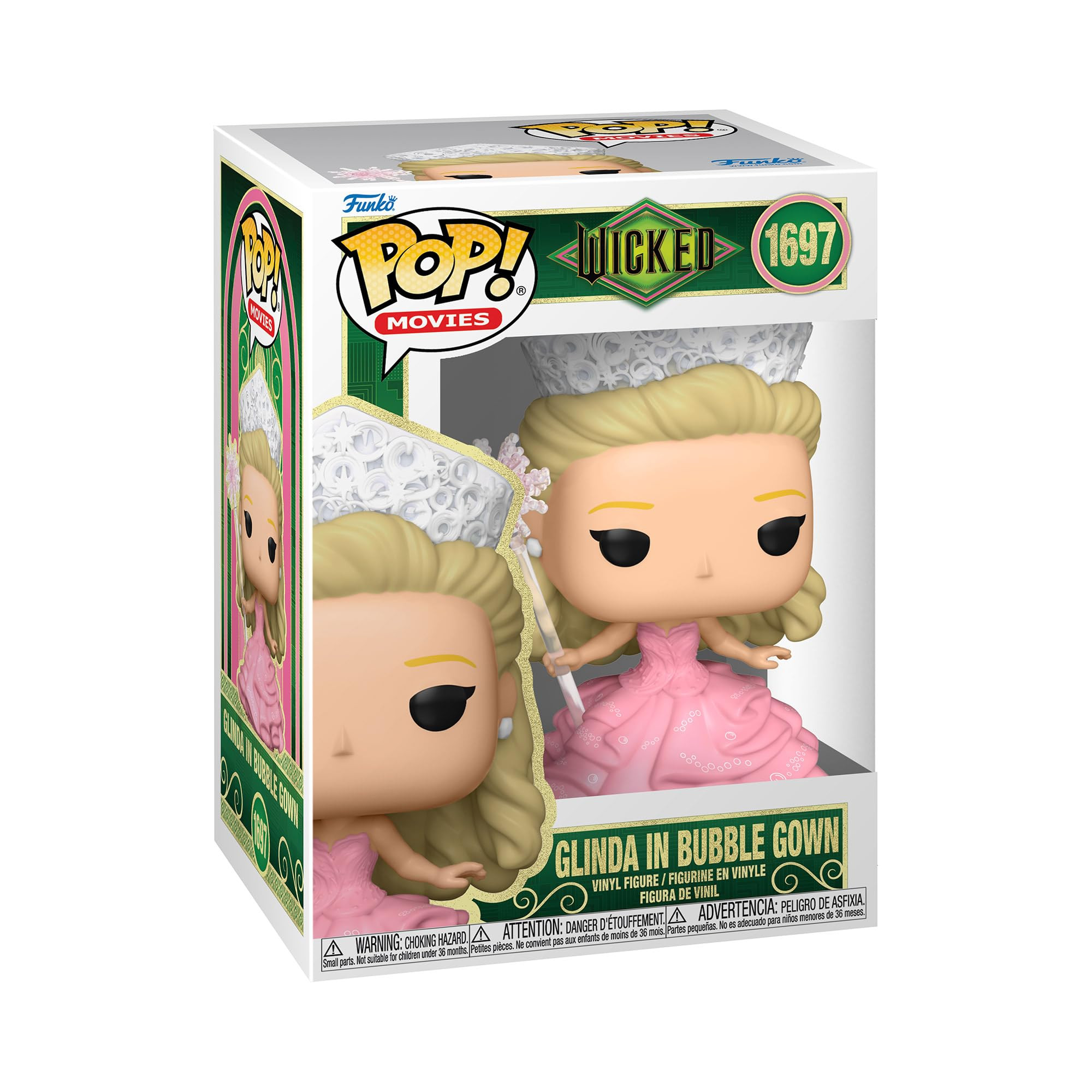 Funko Pop! Movies: Wicked - Glinda in Bubble Gown - Collectable Vinyl Figure - Gift Idea - Official Merchandise - Toys for Kids & Adults - Movies Fans - Model Figure for Collectors and Display | Amazon (UK)