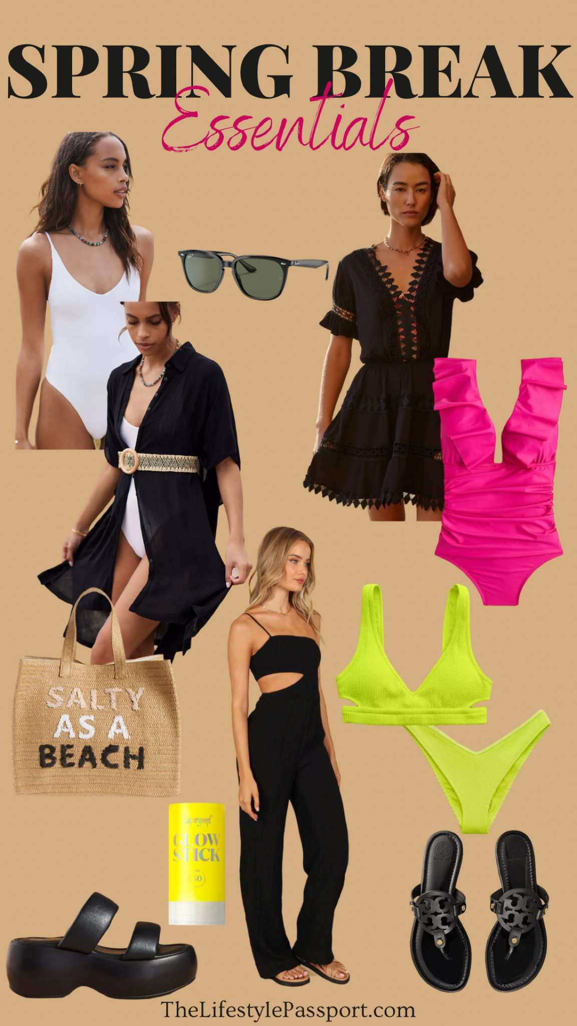 Spring Break Essentials.

#TheLifestylePassport.com

#LTKSeasonal #LTKstyletip #LTKswim