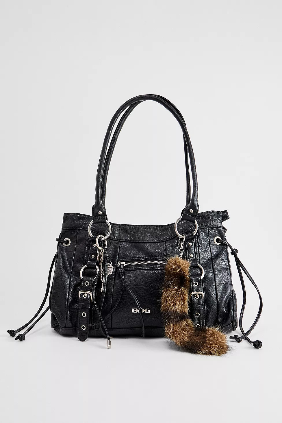 BDG Jude Washed Faux Leather Shoulder Bag | Urban Outfitters UK