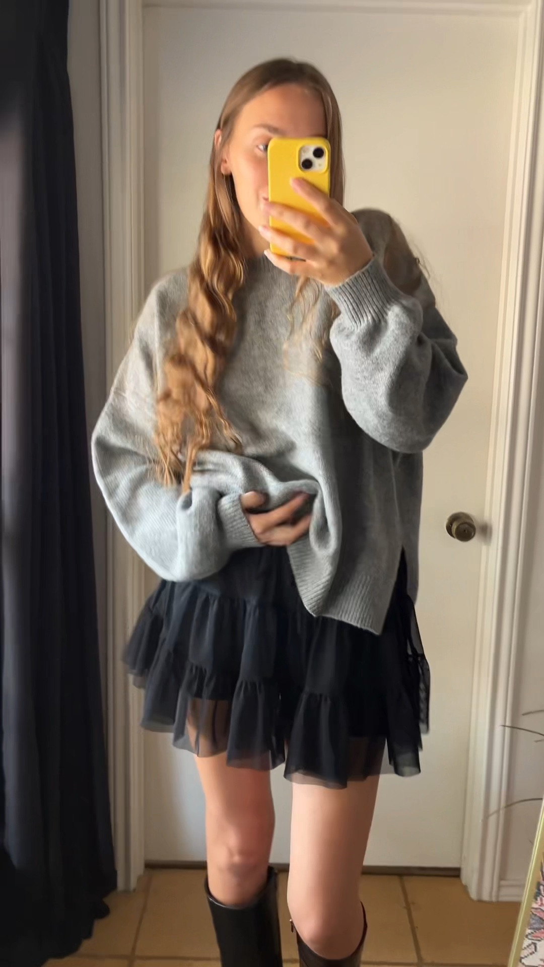 love a skirt, sweater and boots combo, and love it even more when there are built in shorts! 

5’7” in the small - fits true to size!

#tennisskirt #ruffleskirt #miniskirtoutfit #tennisskirtoutfit #fallfashion #falloutfits #fallskirt

Tennis skirt outfits, ruffle tennis skirt, fall mini skirt outfits

#LTKFindsUnder50 #LTKTall #LTKStyleTip