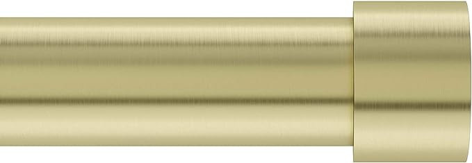 Umbra 245977-104 Cappa 1-Inch Curtain Rod, Includes 2 Matching Finials, Brackets & Hardware, 120 ... | Amazon (US)