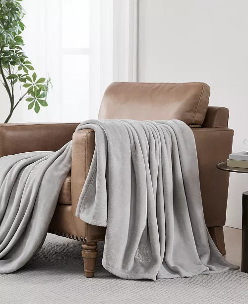 Lauren Ralph LaurenMicromink Plush Blanket, Twin | Macy's