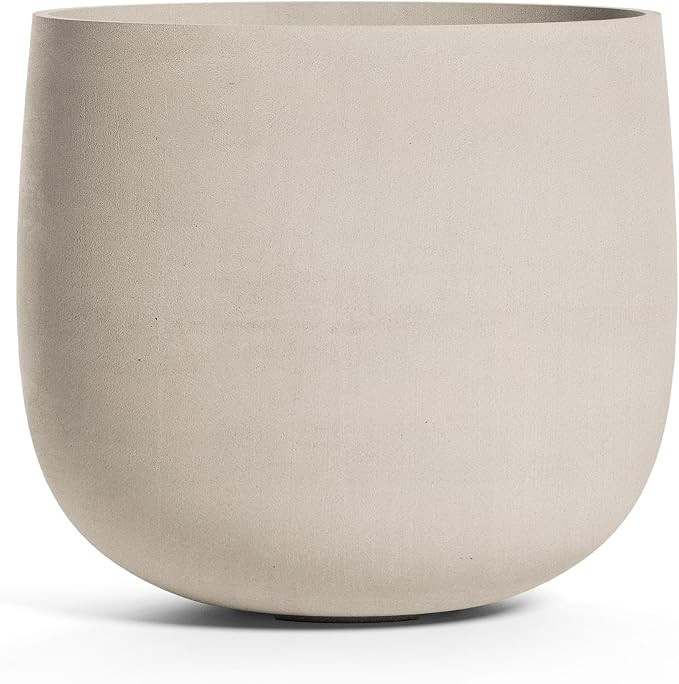 Mondo Round Indoor/Outdoor Planter, 8x7in Sand Stone | Amazon (US)