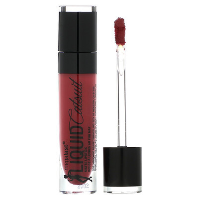 wet n wild, MegaLast, Liquid Catsuit, Matte Lipstick, 957A Behind The Bleachers, 0.21 oz (6 g) | iHerb