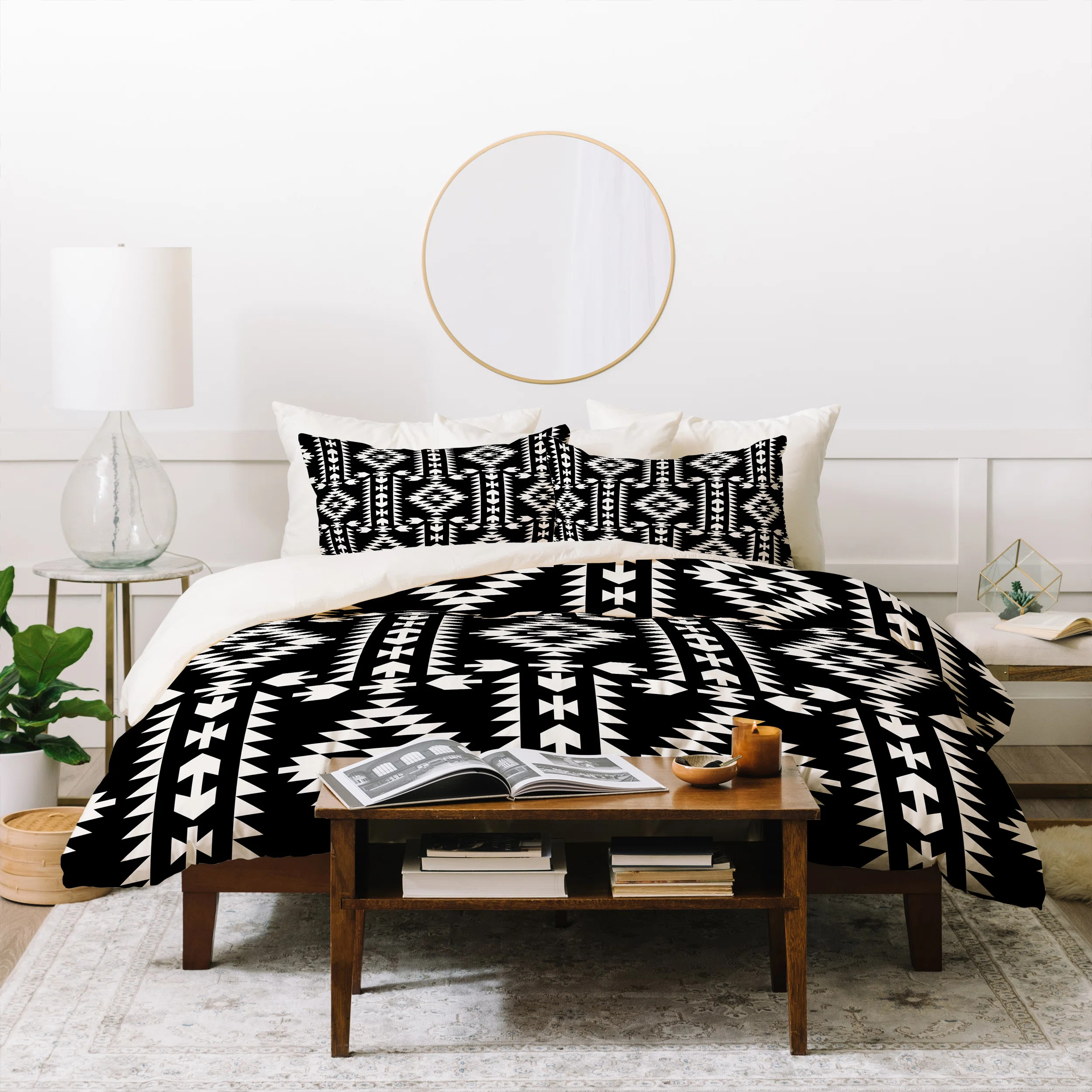 Rustic Geometric Shapes Duvet Cover Set | Wayfair North America