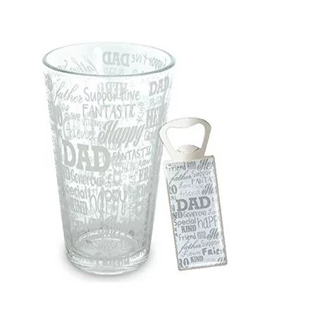 KOVOT DAD Sentiments Beer Glass & Bottle Opener Set - Great Gift For Dad Father's Day Gift | Walmart (US)