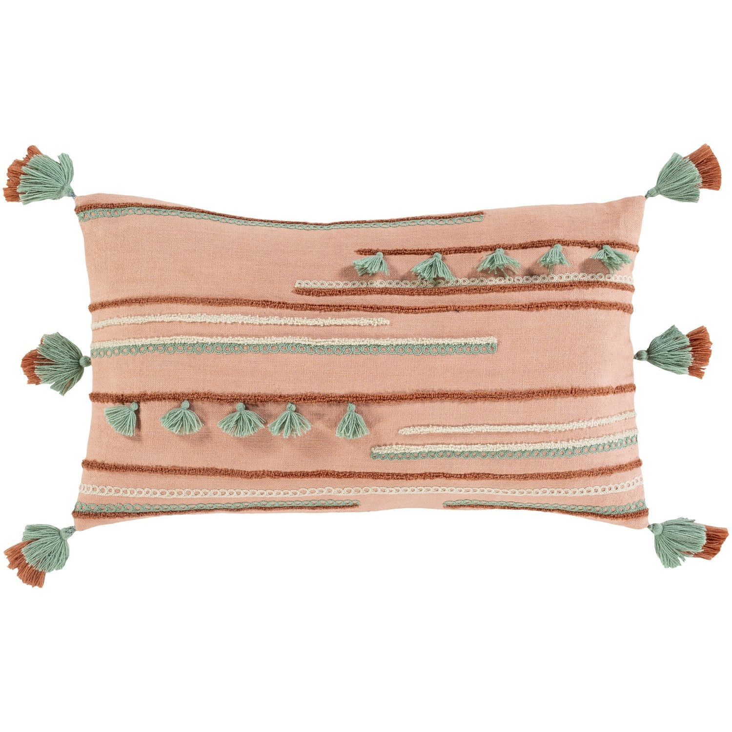Byron Bay Woven Pillow in Light Gray | Burke Decor