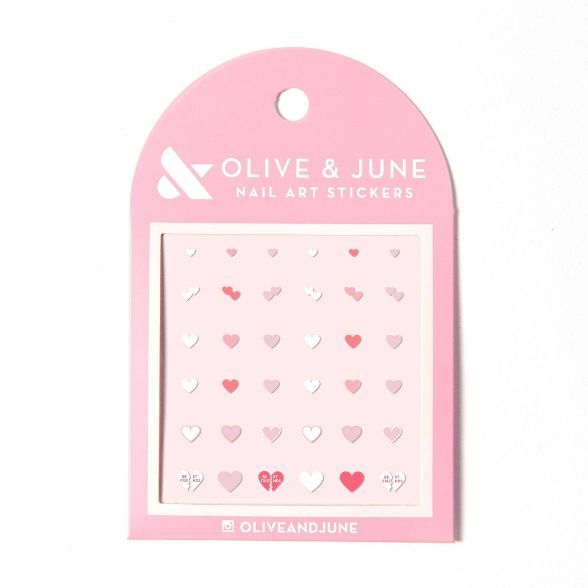 Olive &#38; June Nail Art Kit - Heart to Heart - 36ct | Target