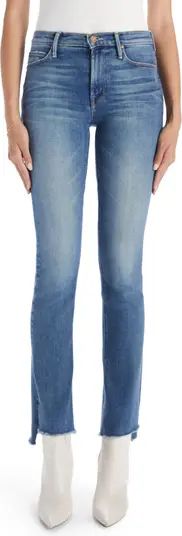 The Runaway High Waist Frayed Hem Jeans | Nordstrom
