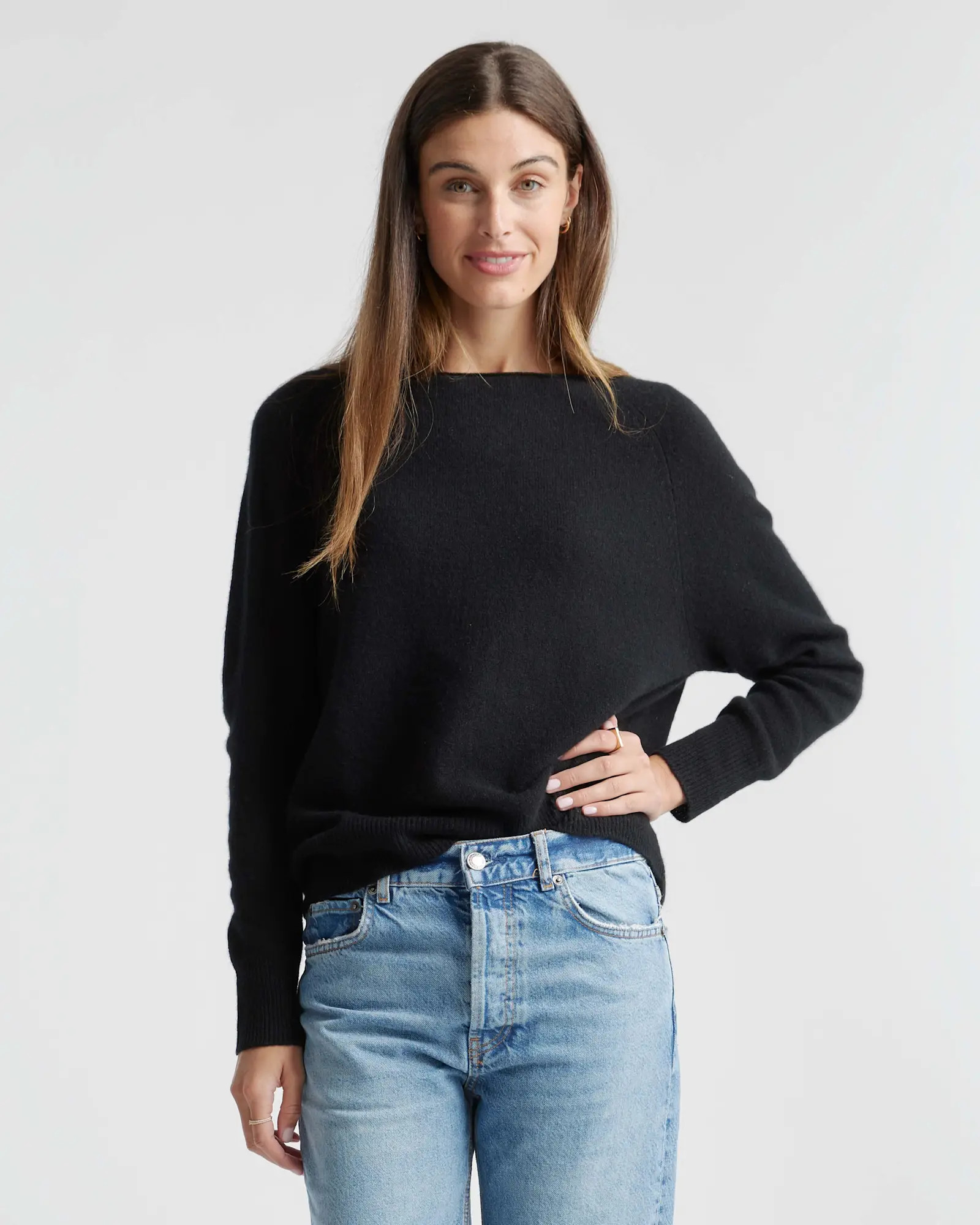 Mongolian Cashmere Boatneck Sweater | Quince