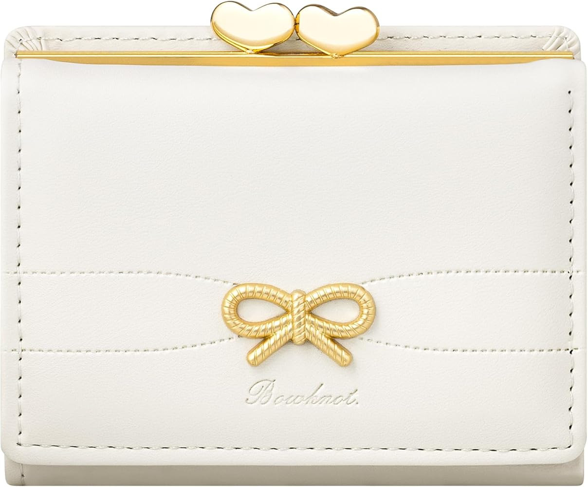YINHEXI Cute Coquette Bow Wallet for Women Small RFID Blocking Trifold PU Leather Card Holder wit... | Amazon (US)